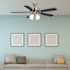 Seasons Camarillo 52" LED Ceiling Fan, Indoor, Brushed NICKEL