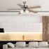 Seasons Coolidge 52" LED Ceiling Fan, Indoor, Brushed NICKEL
