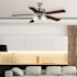 Seasons Coolidge 52" LED Ceiling Fan, Indoor, Brushed NICKEL