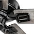 Seasons Markan 52" Matte Black Indoor/Outdoor Ceiling Fan With Matte Black/Pecan Heather Reversible Blades (5-Blade)