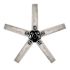 Seasons Markan 52" Matte Black Indoor/Outdoor Ceiling Fan With Matte Black/Pecan Heather Reversible Blades (5-Blade)