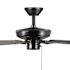 Seasons Markan 52" Matte Black Indoor/Outdoor Ceiling Fan With Matte Black/Pecan Heather Reversible Blades (5-Blade)