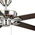 Seasons Markan 52" Brushed Nickel Indoor/Outdoor Ceiling Fan With Vintage Pewter Oak/Sable Oak Reversible Blades (5-Blade)