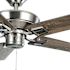 Seasons Markan 52" Brushed Nickel Indoor/Outdoor Ceiling Fan With Vintage Pewter Oak/Sable Oak Reversible Blades (5-Blade)