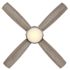 Seasons Bexley 52" Brushed Nickel Indoor Ceiling Fan With Light and Reversible Deep Silver/White Oak Blades (4-Blade)