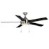 Seasons Parkton 52" LED Ceiling Fan, Indoor, Brushed NICKEL