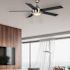 Seasons Parkton 52" LED Ceiling Fan, Indoor, Brushed NICKEL