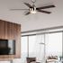 Seasons Parkton 52" LED Ceiling Fan, Indoor, Brushed NICKEL