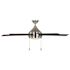 Seasons Parkton 52" LED Ceiling Fan, Indoor, Brushed NICKEL