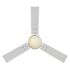 Seasons Jalisco 42" Brushed Nickel Indoor Ceiling Fan With Light and Reversible Matte Black/Deep Silver Blades (3-Blade)