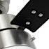 Seasons Jalisco 42" Brushed Nickel Indoor Ceiling Fan With Light and Reversible Matte Black/Deep Silver Blades (3-Blade)
