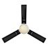 Seasons Jalisco 42" Brushed Nickel Indoor Ceiling Fan With Light and Reversible Matte Black/Deep Silver Blades (3-Blade)
