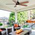 Seasons Willard 52" Matte Black Indoor/Outdoor Ceiling Fan With Light and Reversible Matte Black/Brown Oak Blades (5-Blade)