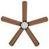 Seasons Willard 52" Matte Black Indoor/Outdoor Ceiling Fan With Light and Reversible Matte Black/Brown Oak Blades (5-Blade)