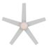 Seasons Vega 44" Matte White Indoor/Outdoor Ceiling Fan With Light and Reversible Matte White/Natural Oak Blades (5-Blade)