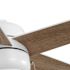 Seasons Vega 44" Matte White Indoor/Outdoor Ceiling Fan With Light and Reversible Matte White/Natural Oak Blades (5-Blade)