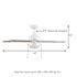 Seasons Vega 44" Matte White Indoor/Outdoor Ceiling Fan With Light and Reversible Matte White/Natural Oak Blades (5-Blade)