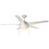 Seasons Bryza 52" Matte White Indoor/Outdoor Ceiling Fan With Light And Matte White (5-Blade)