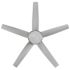 Seasons Bryza 52" Brushed Nickel Indoor/Outdoor Ceiling Fan With Light and Silver Blades (5-Blade)
