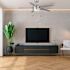 Seasons Bryza 52" Brushed Nickel Indoor/Outdoor Ceiling Fan With Light and Silver Blades (5-Blade)