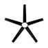 Seasons Vega 54" Brushed Nickel Remote Controlled Indoor/Outdoor Ceiling Fan With Light and Matte Black Blades (5-Blade)