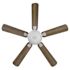 Seasons Rexburg 52" Matte White Indoor Ceiling Fan With Light and Reversible Matte White/Natural Oak Blades (5-Blade)