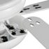Seasons Rexburg 52" Matte White Indoor Ceiling Fan With Light and Reversible Matte White/Natural Oak Blades (5-Blade)