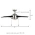 Seasons Bryza 44" Brushed Nickel Indoor Ceiling Fan With Light and Matte Black Blades (5-Blade)