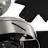 Seasons Bryza 44" Brushed Nickel Indoor Ceiling Fan With Light and Matte Black Blades (5-Blade)