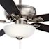 Seasons Rexburg 52" Brushed Nickel Indoor Ceiling Fan With Light and Reversible Gray Wash/Espresso Blades (5-Blade)