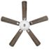 Seasons Rexburg 52" Brushed Nickel Indoor Ceiling Fan With Light and Reversible Gray Wash/Espresso Blades (5-Blade)
