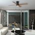 52" LED CEILING FAN IND MB