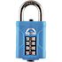 Squire Locks Marine Combination Padlock, 4 Wheel, Open Shackle, 40mm