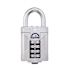 Squire Locks Vulcan Combi 50 Combination Padlock, Boron Steel, Open Shackle