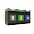 Commercial Zone Products 3 Stream 55g Std Ot Grey/blue/green Lid