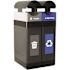 Commercial Zone Products 2 Stream 30g Nar Ct Grey Lid 30g Nar Ct Blue Lid