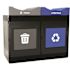 Commercial Zone Products 2 Stream 55g Std Ot Grey Lid 55g Std Ot Blue Lid