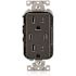 Leviton 15a Decora Tamper-Resistant Receptacle With 30w Dual USB Type C/c, Black