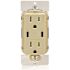 Leviton 15a Decora Tamper-Resistant Receptacle With 60w Dual USB Type C/c, Ivory