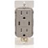 Leviton 15a Decora Tamper-Resistant Receptacle With 60w Dual USB Type C/c, Grey