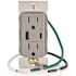 Leviton 15a Decora Tamper-Resistant Receptacle With 60w Dual USB Type A/c, Grey