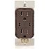 Leviton 15a Decora Tamper-Resistant Receptacle With 60w Dual USB Type C/c, Brown