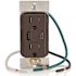 Leviton 15a Decora Tamper-Resistant Receptacle With 60w Dual USB Type A/c, Brown