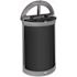 Rubbermaid Commercial Deco 11.5 Gal Half Round Dual Stream Pearl Gray/umbra Gray
