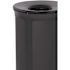 Rubbermaid Commercial Deco Indoor Trash Can 23 Gal Round Jet Black Metallic