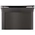 Rubbermaid Commercial Deco Indoor Trash Can 23 Gal Round Jet Black Metallic