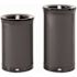 Rubbermaid Commercial Deco Indoor 23 Gal Round Dual Stream Jet Black Metallic