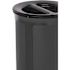 Rubbermaid Commercial Deco Indoor 23 Gal Round Dual Stream Jet Black Metallic