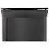 Rubbermaid Commercial Deco Indoor Trash Can 33 Gal Round Jet Black Metallic