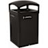 Rubbermaid Commercial Tailor Deco Outdoor Trash Can Metal Frame 51 Gal Black